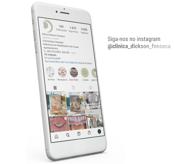 Siga-nos no instagram @clinica_dickson_fonseca